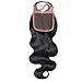 Lanyi Hair Virgin Brazilian Hair Body Wave 130% Density Lace Closure With Baby Hair (Free Part 16