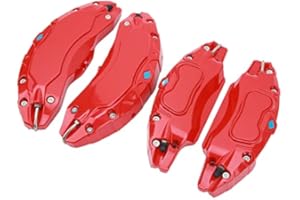 4 Pcs Caliper Covers, 19in 20in Wheel Hub Caliper Covers, Aluminium Alloy Disc Brake Caliper Guard Protector Cover for Model 