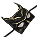 BeyondMasquerade Batman Mask Masquerade (Black/Gold)