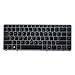 Replacement Keyboard for HP EliteBook 840 G1 G2 / 850 G1 G2 / HP ZBook 14 Mobile Workstation Series Laptop Silver Frame With Pointer and Backlight