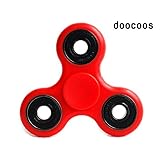 Fidget Spinner for Anti Stress and Anxiety Release. Doocoos Ceramic Bearings for Blazing Speed and Smoothness (Red)