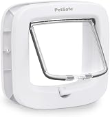 PetSafe Manual-Locking Cat Flap 4-Way Lock White Energy Efficient