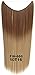 Flip In Synthetic Heat Resistance Ombre Straight Hair Extension Secret Miracle Two Tone Hair Wire 22