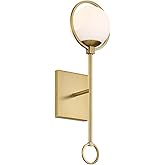 DESIGNERS FOUNTAIN Teatro Wall Lantern Sconce, 20 Inch Light Fixture for Bedroom, Bathroom or Hallway, Brushed Gold, D296C-WS