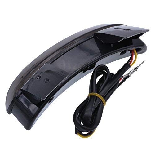 TUINCYN Motorcycle Smoke Lens Chopped Rear Fender Edge Plate Tail Brake License LED light Replacement Light Stop Running Light for Harley Sportster XL883N 1200N XL1200V XL1200X