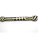 Genuine Real Leather 08 Feet Long 12 Plait Weaving Bull Whip Black & Off White