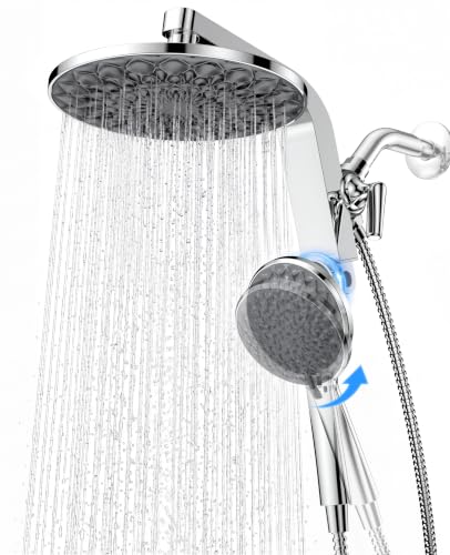 HOPOPRO Rain Shower Head with Handheld 9 Dual