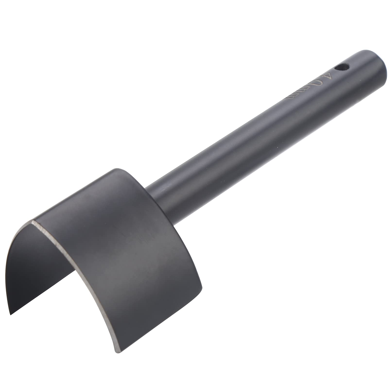 Strap End Punch for Leather Craft Tools - V Shape Half-Round Cutter Punch for Strap Belt Wallet Bag (40mm)