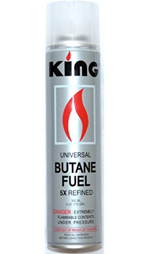 12 Pack of King Butane 5x Quintuple Refined Refill