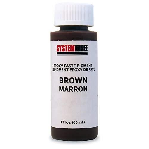 System Three 3202A04 Brown Paste Pigment Coating, 2 oz. Bottle