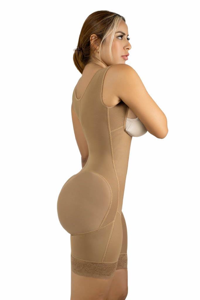 Photo 1 of Stage 2 Colombian BBL Faja- Post Surgical Recovery Shapewear For Tummy Tucks Lipo360 or BBL Compression Garment Half Leg (Black, Medium)