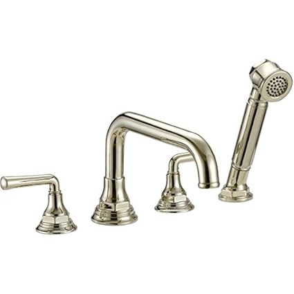 Luxart Dt341 Pspn Downtown Roman Tub Faucet Handshower Polished