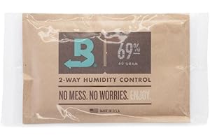 LIGHTERUSA Boveda 69% Humidity Control Pack for Moisture Absorbtion in Storage Containers-60 Grams, 2 Pack