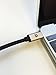 USB Type C to USB Type A 3.0 Cable by Qube Gadget- in aluminum casing & fiber-braided - 3.3FT/1M (Gold)