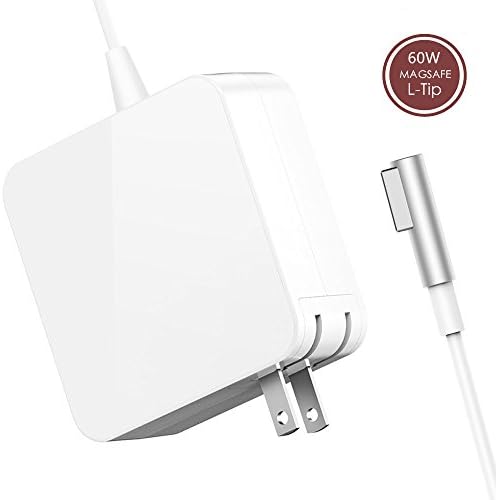 Macbook Pro Charger, AC 60W Magsafe (L-Tip) Replacement Connector Power Adapter for Macbook Pro with 13-inch display - Before Mid 2012
