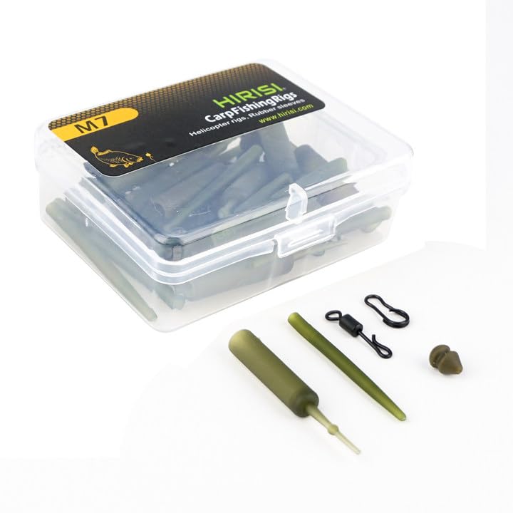 Hirisi Tackle 10 Sets Carp Fishing Rigs Helicopter for Coarse Carp Hair Rigs