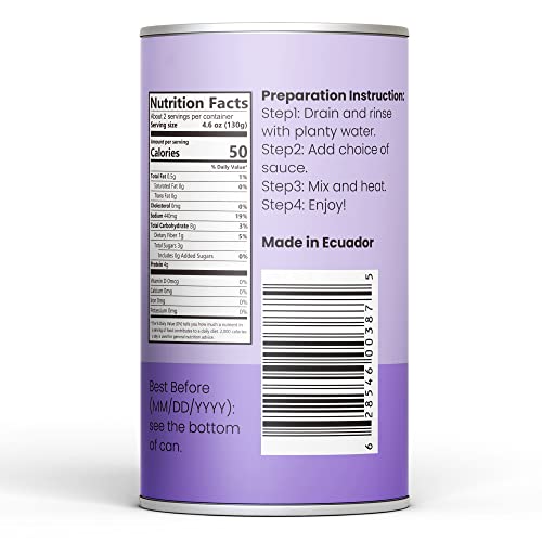 ONTRUE Whole Heart Of Palm Noodles, Vegan, Low Calorie Food, Gluten