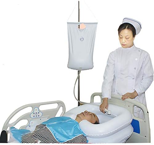 XIHAA Medical Easy Bed Shampoo Basin, Inflatable Shampoo Basin Kit Washing Basin for The Disabled Pregnant Women Elderly Child,Wash Hair in Bed