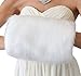 Tion Design White Faux Fur Hand Muffs For Adult