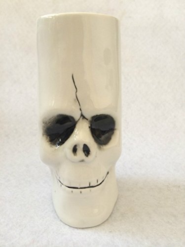 Monishan Ceramic Cocktail Cup Tiki Mug Skull Shot Glass - 14 oz.