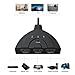 HDMI Switch, Yxflz 3-Port HDMI Switch Splitter 3x1 Selector with Pigtail Cable HD 1080P 3D Switcher Supports HDTV, Blu-ray, DVD, PS4/PS3,Xbox 360, Xbox One/One S