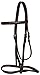 AceRugs Brown Black Raised Horse English Bridle Stitched (Brown)