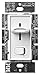Lutron Skylark 1.5 Amp Single-Pole 3-Speed Slide-to-Off Fan and Light Control, SFSQ-LFH-WH, White