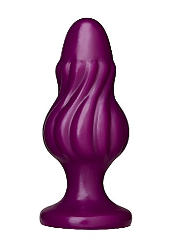Doc Johnson Platinum Premium Silicone - The Spin - 5 in. Long and 2 in. Wide - Silicone Butt Plug - Anal Toy - Purple