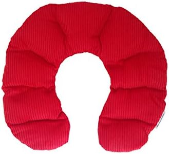 Premium Natural Deep Penetrating Hot Wheat Warmer Pack for Healing Soothing Neck and Shoulder Muscle Aches and Tissue Pains (Red) Microwavable Heat Bag - Natural Pain Remedy