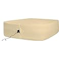 Bedecor Air Bed Sheets for Mattress Cover Removable Bed and Elastic Band Super Soft and Breathable & Deep up to 21" Beige Queen