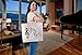 Reusable Canvas Bag - Attractive Tote Bag with Printed Music Theme. Durable with Double Stitch and Sturdy Shoulder Straps to Handle Music Lesson Books. Made in USA (Music)