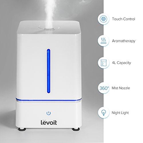 LEVOIT Humidifier, 4L Cool Mist Ultrasonic Humidifiers for Bedroom with