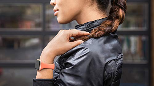 SWEES Sport Band Compatible with iWatch 38mm 40mm 42mm 44mmn, Narrow Soft Silicone Slim Small Replacement Wristband for iWatch Series 5 Series 4, Series 3, Series 2, Series 1, Sport Edition Women Men