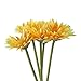 ULTNICE 5pcs Wedding Gerbera Daisy Artificial Flowers for Home Decoration (basket is not included)