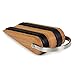 SleekStopper SW-041B Decorative Bamboo Door Stopper with Rubber Treads and Metal Handle (2 Pack) - Lifetime Guarantee!