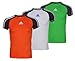 Adidas Big Boys Athletic Performance Climalite 3-Stripe Short Sleeve T-Shirt