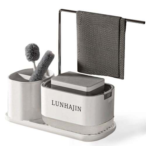 LUNHAJIN 3-in-1 Sink Dispenser Set White