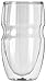 Ozeri Serafino Double Wall Insulated Iced Tea and Coffee Glasses, 16-Ounce, Set of 2