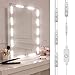 DIY Hollywood Style LED Vanity Mirror Lights Kit Dimmable Lighting, 6.5FT/20W-60leds, Daylight White, Waterproof IP67 Under Cabinet Lighting, Kitchen Lighting with Touch Dimmable and Power Supply