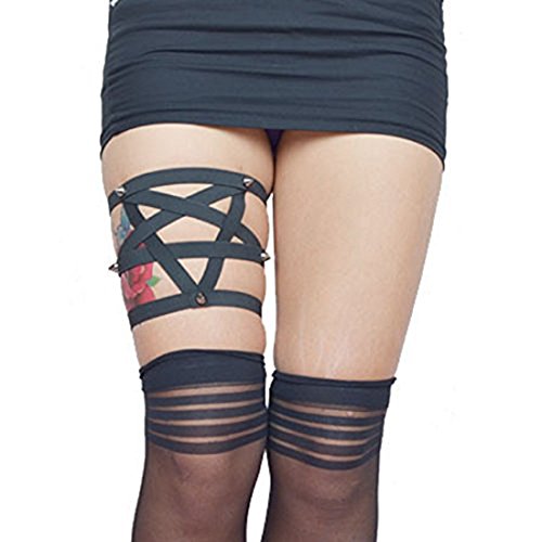 pentagram leg garter