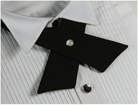 Gazebo Green Criss Cross Modern Silky Adjustable Tie for Men, Women, Unisex, Girls Boys School Uniform (Black)