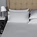 Mayfair Linen 100% Egyptian Cotton Bed Sheets Queen Set - Luxury 800 Thread Count Queen Size Sheets Set, Soft, Cooling, Fully Elasticized Sateen Weave Hotel Quality Bedding Set (4 PC, Silver Grey)