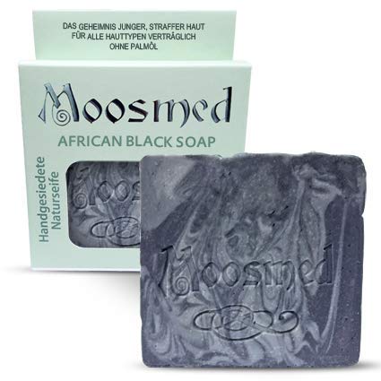 Moosmed African Black Soap Natural Soap - Vegan Soap Handmade in Germany