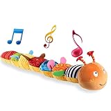 LIGHTDESIRE Baby Toys Musical Caterpillar, Infant Toys Crinkle Rattle Soft with Ring Bell Toddler Plush Toy for Preschool