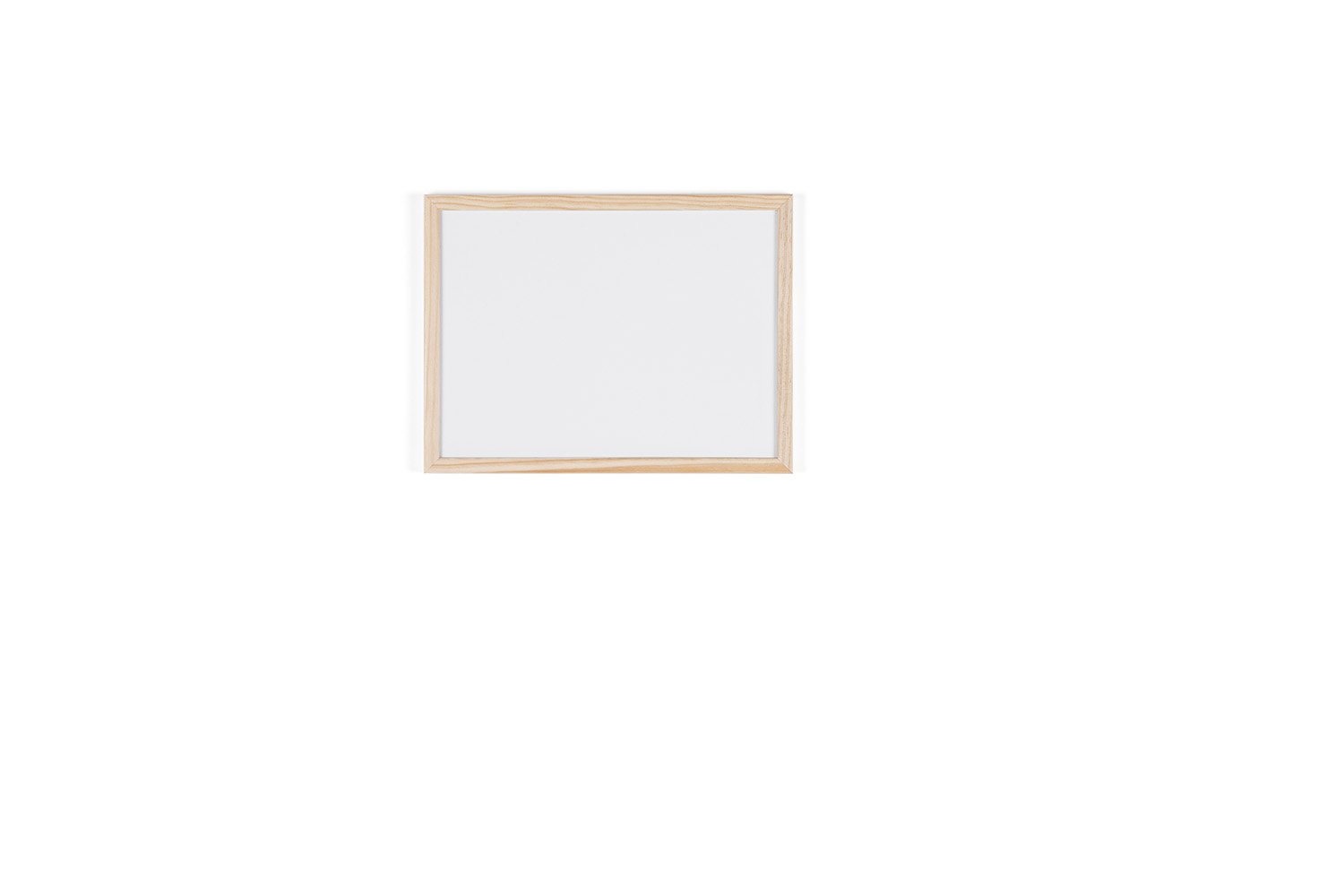 Bi-Office MP01001010 400 x 300 mm Drywipe Wood Frame Board - White