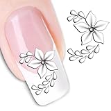 3D Nail Art Tips Stickers False Nail Design Manicure Decals Nail Art Water Nail Art Decal / Tattoo / Sticker