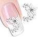3D Nail Art Tips Stickers False Nail Design Manicure Decals Nail Art Water Nail Art Decal / Tattoo / Sticker