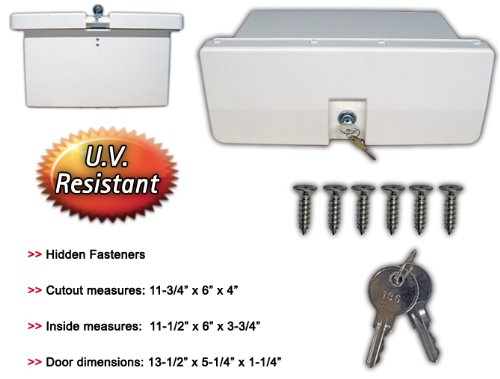 Marine-White-Locking-Glove-Box-Storage-Locker-for-Boat-Rv–Five-Oceans Marine-White-Locking-Glove-Box-Storage-Locker-for-Boat-Rv–Five-Oceans