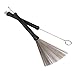 Foxnovo 2pcs Retractable Metal Steel Wire Strands Drum Brushes Sticks