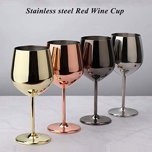 Fikujap Cocktailglas, Rotweingläser, Edelstahl 304 Glatt Spiegelpoliert, Langlebig, Wiederverwendbar, Für Bar Party… – Bild 6